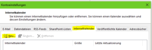 Neuer Internetkalender
